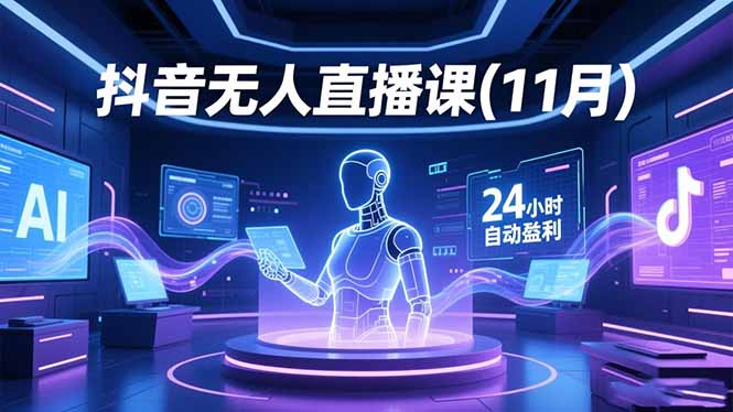 抖音无人直播课(11月-识享社