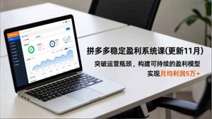 拼多多稳定盈利系统课(更新11月-识享社