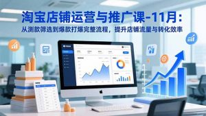 淘宝店铺运营与推广课-11月:从测款筛选到爆款打爆完整流程,提升店铺流量与转化效率-识享社