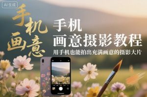 手机画意摄影教程,用手机也能拍出充满画意的摄影大片-识享社