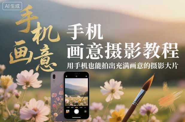 手机画意摄影教程,用手机也能拍出充满画意的摄影大片-识享社