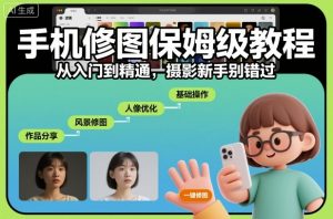 手机修图保姆级教程,从入门到精通,摄影新手别错过-识享社