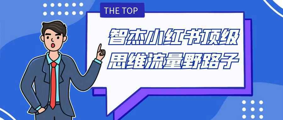 小红书引流新策略-智杰顶级思维流量野路子|爆款内容与涨粉秘籍