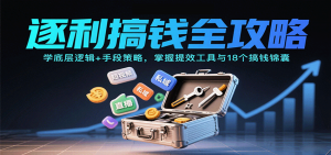逐利搞钱全攻略：学底层逻辑+手段策略，掌握提效工具与18个搞钱锦囊(更新11月)-识享社