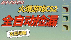 CS2交易市场全自动捡漏赚钱，新年好项目，无需玩游戏，一部手机轻松日入500+【稳定副业】-识享社