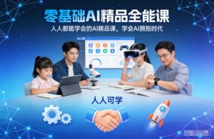 零基础AI精品全能课，人人都能学会的AI精品课，学会AI拥抱时代-识享社