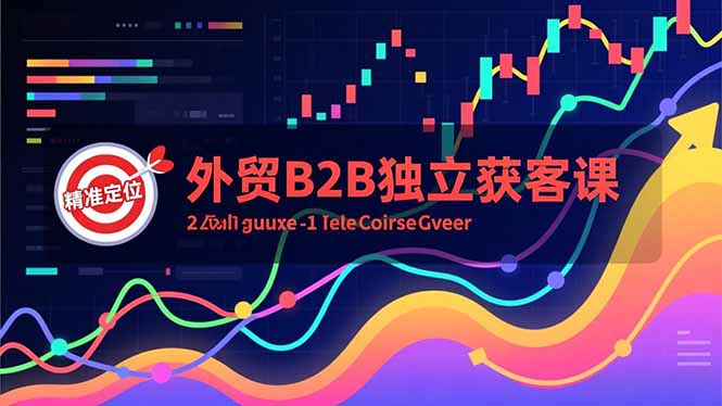 外贸B2B独立获客课,Facebook主页搭建、消息互动广告、精准定位,打造高询盘系统-识享社