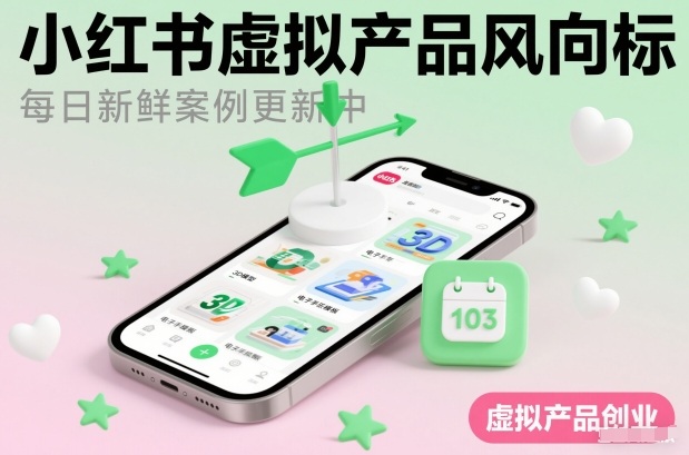 小红书虚拟产品风向标(每日新鲜案例更新中)-识享社