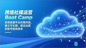 跨境社媒运营Boot Camp:系统规避平台封禁风险,建立可长期、稳定运营的账号矩阵体系-识享社