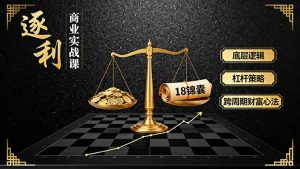 《逐 利》商业实战课,底层逻辑、杠杆策略、18锦囊,跨周期财富心法(更新-识享社