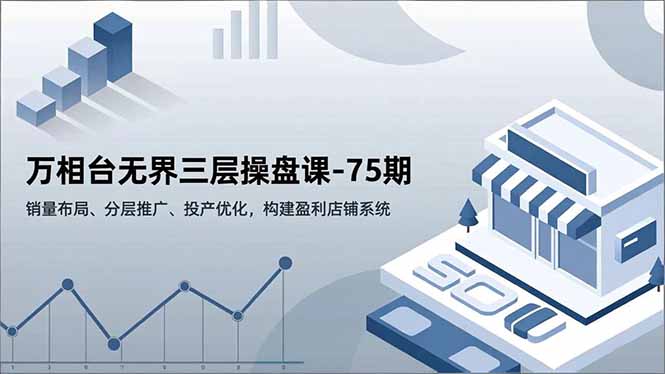 万相台无界三层操盘课-75期,销量布局、分层推广、投产优化,构建盈利店铺系统-识享社