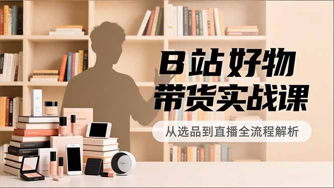 B站好物带货实战课,账号定位、选品拍摄、运营变现,全流程教学,实现UP主月入过万-识享社