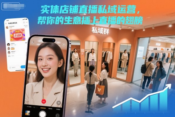 实体店铺直播私域运营,帮你的生意插上直播的翅膀-识享社