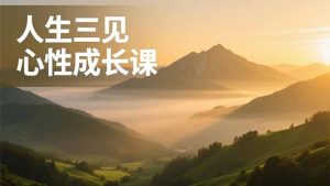 人生三见心性成长课,见天地众生自己,搞透人性安顿身心,活出清晰自我,内在富足无价-识享社