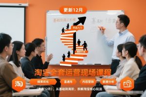 淘宝全套运营现场课程(更新12月),从基础到高阶,拆解淘宝核心玩法-识享社