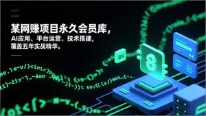 网赚项目永久会员库,AI应用、平台运营、技术搭建,覆盖五年实战精华-识享社