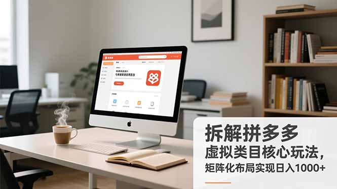 拆解拼多多虚拟类目核心玩法,矩阵化布局实现日入1000+-识享社