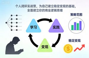 个人闭环实战营,为自己建立稳定变现的基础,全面建立你的商业逻辑思维-识享社