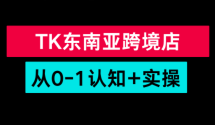 TikTok东南亚跨境从0-1认知实操课-识享社