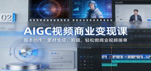 AIGC视频商业变现课:脚本创作、素材生成、剪辑,轻松做商业视频接单-识享社