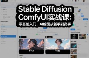 Stable Diffusion ComfyUI实战课:零基础入门,AI绘图从新手到高手-识享社