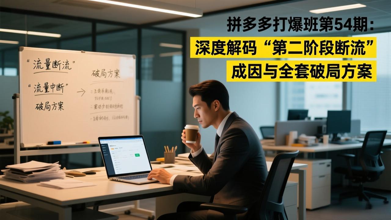 拼多多打爆班第54期：深度解码“第二阶段断流”成因与全套破局方案-识享社