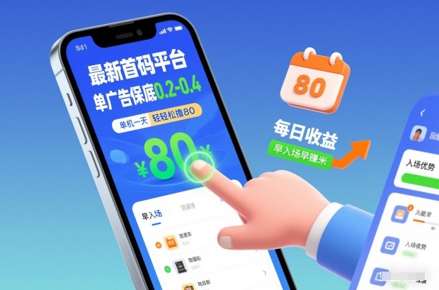 最新首码平台,单广告保底0.2-0.4,单机一天轻松撸80,早入场早賺米【揭秘】-识享社