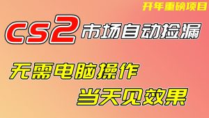 CS2市场挂机项，无需电脑操作，无需进入游戏，当天见效果，支持任何形式验证-识享社