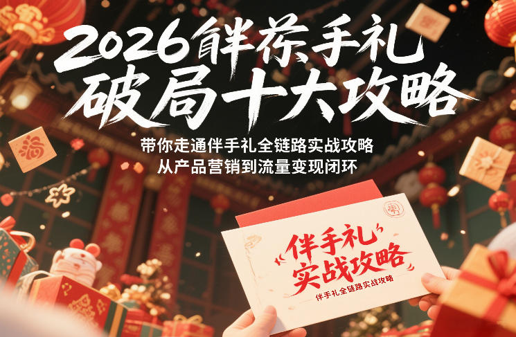 2026伴手礼破局十大攻略,带你走通伴手礼全链路实战攻略,从产品营销到流量变现闭环-识享社