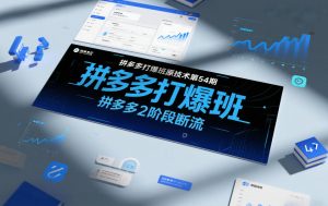 拼多多打爆班原创技术第54期,拼多多2阶段断流-识享社