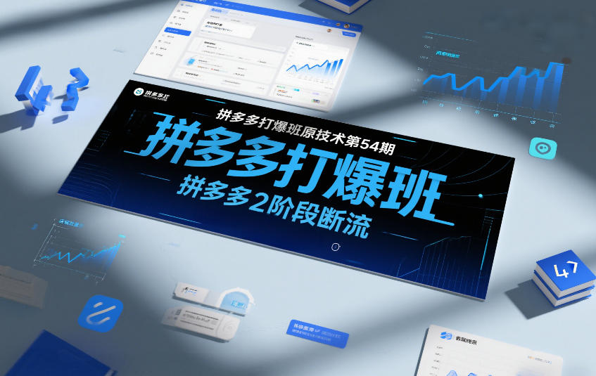 拼多多打爆班原创技术第54期,拼多多2阶段断流-识享社