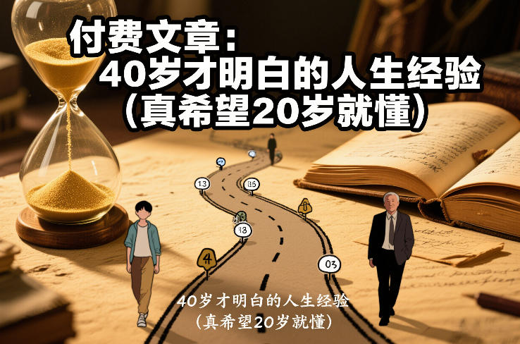 付费文章:40岁才明白的人生经验(真希望20岁就懂)-识享社