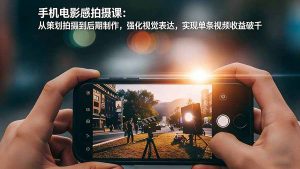 手机电影感拍摄课:从策划拍摄到后期制作,强化视觉表达,实现单条视频收益破千-识享社