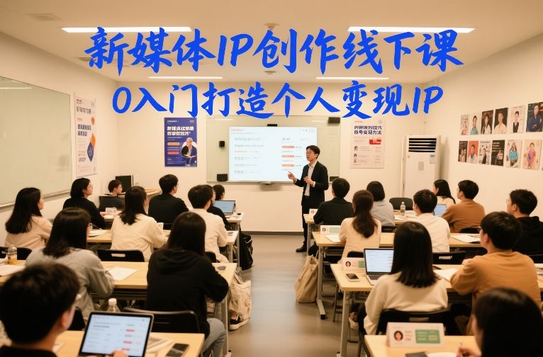 新媒体IP创作线下课,0入门打造个人变现IP-识享社