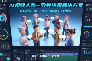 AI视频人物一致性终极解决方案(含多角色对口型),看这一篇就够了(完整版)-识享社