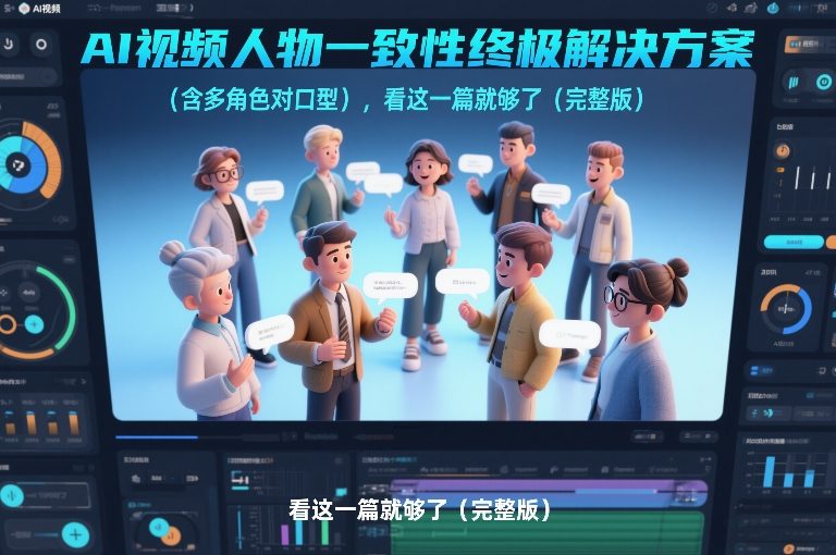 AI视频人物一致性终极解决方案(含多角色对口型),看这一篇就够了(完整版)-识享社