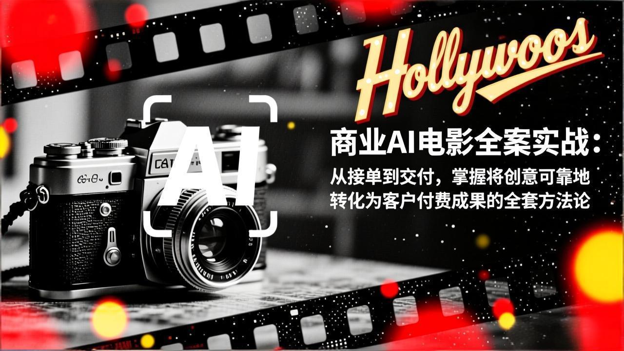 商业AI电影全案实战：从接单到交付，掌握将创意可靠地转化为客户付费成果的全套方法论-识享社