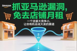 抓亚马逊漏洞，免去店铺月租，一个流量大竞争小，让你有机会成大卖的赛道-识享社
