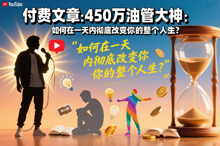 付费文章：450万油管大神：如何在一天内彻底改变你的整个人生？-识享社