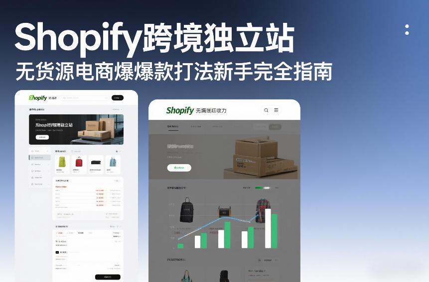 Shopify跨境独立站无货源电商爆款打法新手完全指南-识享社