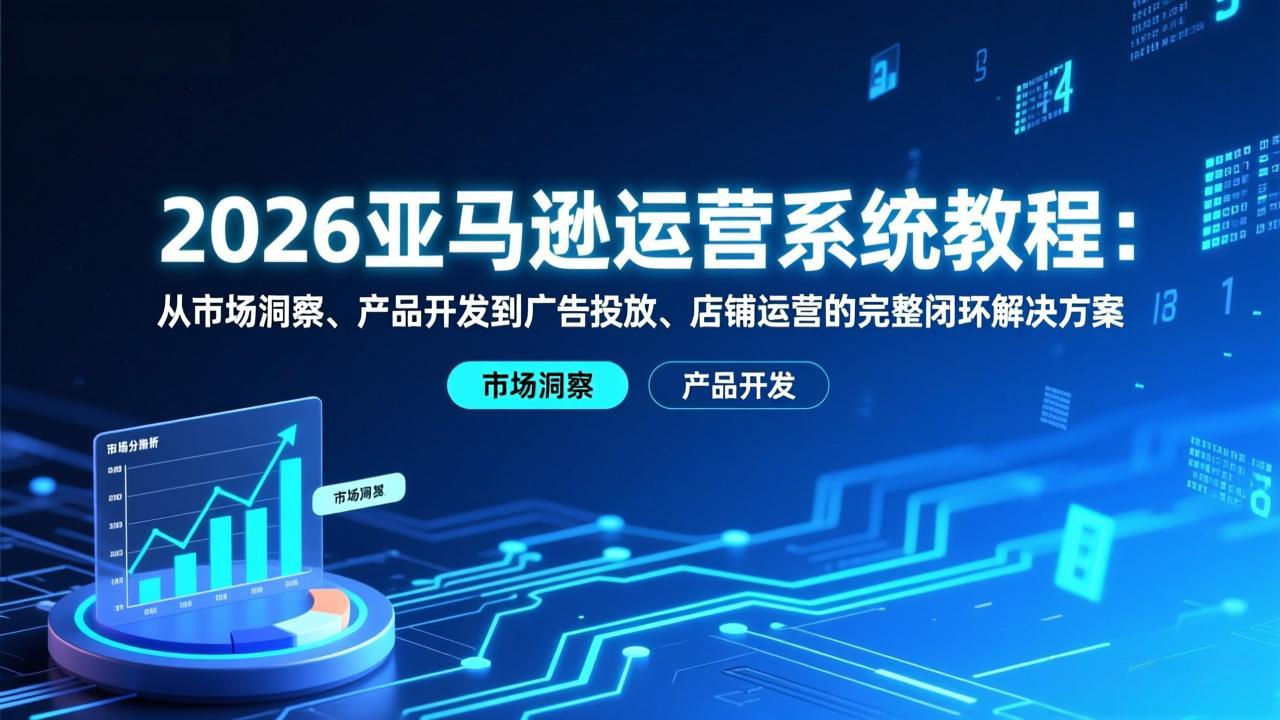 2026亚马逊运营系统教程:从市场洞察、产品开发到广告投放、店铺运营的完整闭环解决方案-识享社