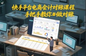 快手平台电商会计对账课程,手把手教你做对账-识享社