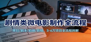 剧情类微电影制作全流程：策划/剧本/拍摄/剪辑，3-6万项目全流程拆解-识享社