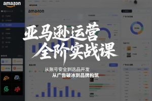 亚马逊运营全阶实战课,从账号安全到选品开发,从广告破冰到品牌构筑(更新2026)-识享社