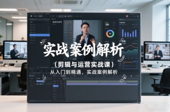 剪辑与运营实战课，从入门到精通，实战案例解析(更新2026)-识享社