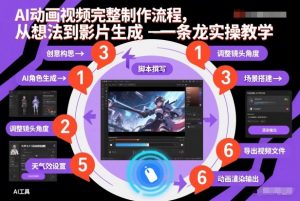 AI动画视频完整制作流程,从想法到影片生成一条龙实操教学-识享社