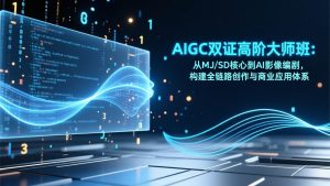 AIGC双证高阶大师班:从MJ/SD核心到AI影像编剧,构建全链路创作与商业应用体系-识享社