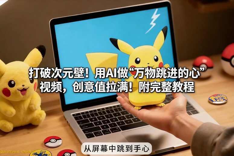 打破次元壁!用AI做【万物跳进手心】视频,创意值拉满!附完整教程-识享社
