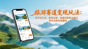 旅游赛道变现玩法:双平台引流、矩阵运营,掌握完整商业模式,新手也能快速赚钱-识享社