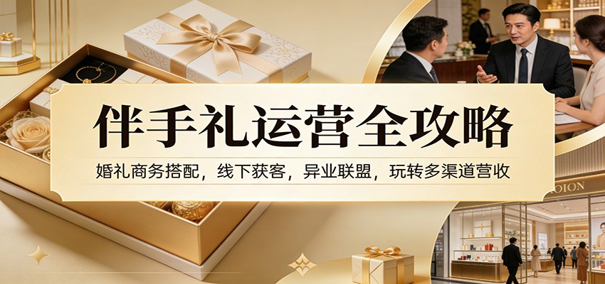 图片[1]-伴手礼运营全攻略：婚礼商务搭配，线下获客，异业联盟，玩转多渠道营收-识享社